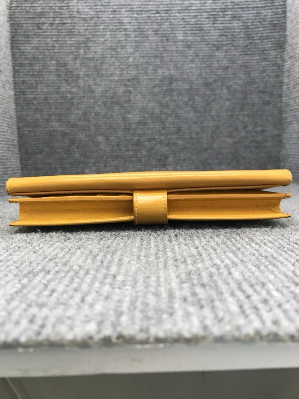 Loewe Vintage Mustard Yellow Leather Continental Wallet Snap Closure - Picture 6 of 15